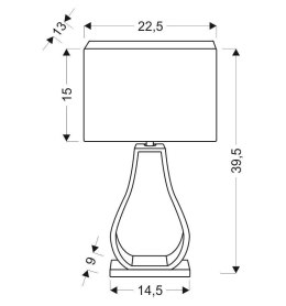 FEMO LAMPA GABINETOWA 1X60W E27 BEŻOWY