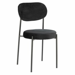 Krzesło czarne Camile Velvet