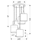 LAMPA SUFITOWA WISZĄCA CANDELLUX LONG 35-73976 CZARNY