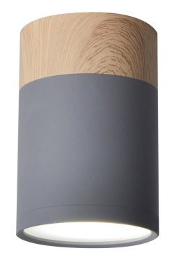 Lampa sufitowa szaro-drewniana 6,8x10cm Tuba Candellux 2284262