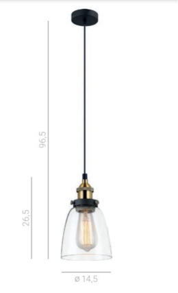 Lampa wisząca FRANCIS MDM-2563/1 GD+CL Italux