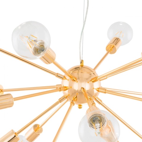 Nowoczesna złota lampa wisząca Theo