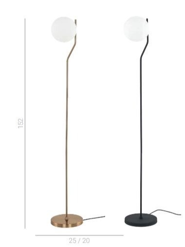 Lampa stojąca Carimi Italux FL-3300-1-BK czarna