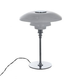 Ekskluzywna lampa stołowa biała Roger 45