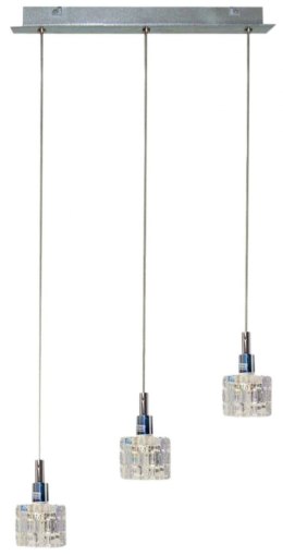 LAMPA SUFITOWA CANDELLUX WYPRZEDAŻ 33-05939 RUBIK ZWIS 3X40 G9 CHROM+KRYSZTAŁ