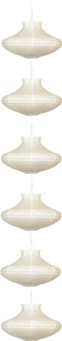 LAMPA SUFITOWA CANDELLUX WYPRZEDAŻ 3494061-00 GRIFF - ZWIS /6 PAPIEROWY ŚR.25 BIAŁY E-14 40W