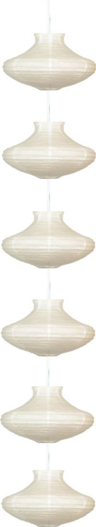 LAMPA SUFITOWA CANDELLUX WYPRZEDAŻ 3494061-00 GRIFF - ZWIS /6 PAPIEROWY ŚR.25 BIAŁY E-14 40W