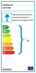 OPRAWA STROPOWA CANDELLUX SS-10 CH/BK MR16 CHROM OPR. STROP. STAŁA OKRĄGŁA SZKŁO CZARNE