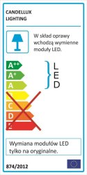 Plafon chrom 43 lampa LED 4000K Sven Candellux 98-73211