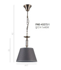 Lampa wisząca ZANOBI PND-43272-1 Italux