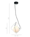 Lampa wisząca CANTO PEN-5696-1-BKCR Italux