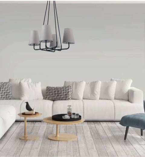 Lampa wisząca PRIMO MDM-3545/4 BK+LIGHT GR