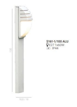 Lampa zewnętrzna DECORA 5161-1/100 ALU Italux