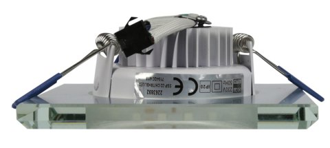 Oprawa stropowa oczko Candellux SSP-22 CH/TR+BL 8W LED 230V RING LED NIEBIESKI