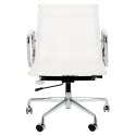 Fotel biurowy biała tkanina