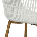 Krzesło Becker białe/naturalne