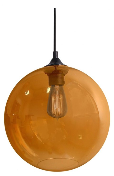 Lampa sufitowa szklana kula bursztynowa Edison Candellux 31-21397-Z