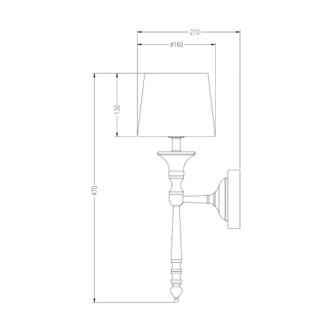 KINKIET CLOE CZARNY RLB94875-1