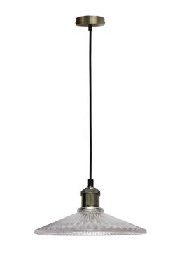 Lampa Wisząca Chester 210 mm LEDEA 50101271 E27 40W Szkło Bezbarwny, Patyna