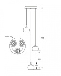 LAMPA WISZĄCA CRYSTAL P0076-03M-B5FZ