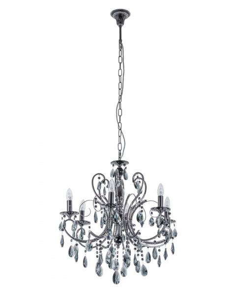 Lampa kryształowa BAROCCO BLACK MD72709-6B Italux