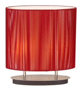 Lampka stołowa nocna czerwona sznurkowy abażur 2x60W E27 Artemis Candellux 41-10165