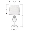 Lampka stołowa nocna pomarańczowa E14 40W Berkane Candellux 41-11718