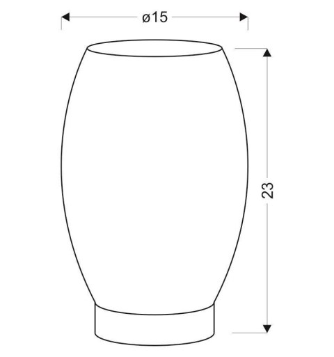 VENUS LAMPA GABINETOWA 1X60W E27 CZARNY