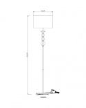 LAMPA PODŁOGOWA CZARNA REA II RLL93163-1B