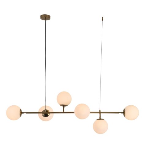 Lampa wisząca Alisa zlota białe kule