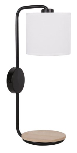 Kinkiet czarny lampa ścienna z półką 40W E14 Alpine Candellux 21-76694