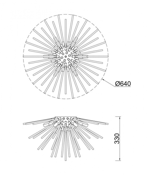 Lampa sufitowa URCHIN C0491-06B-F7DY