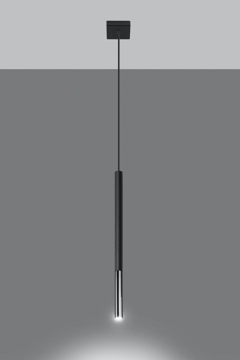 Lampa wisząca MOZAICA 1 czarny/chrom