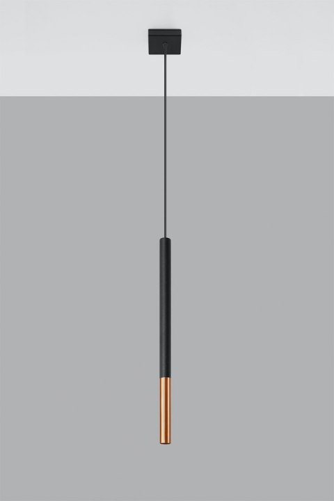 Lampa wisząca MOZAICA 1 czarny/miedź