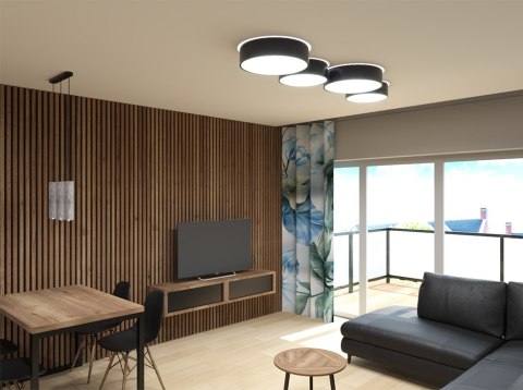 Plafon ARENA 55 czarny