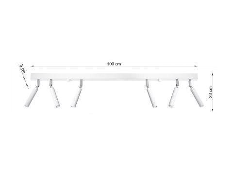 Plafon EYETECH 6 biały