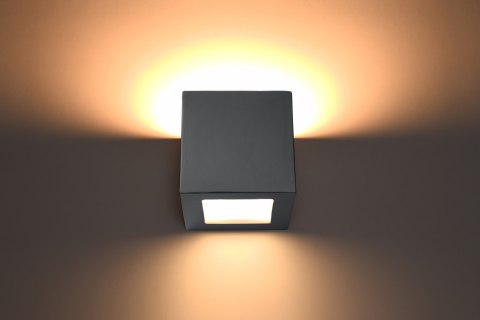 Kinkiet ceramiczny LEO szary