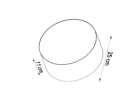 Plafon ARENA 25 czarny