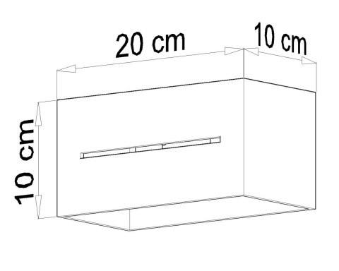 Plafon LOBO MAXI Czarny