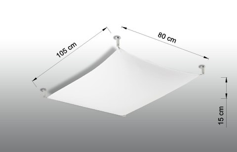 Plafon LUNA 1 biały