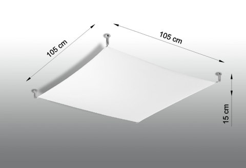 Plafon LUNA 2 biały