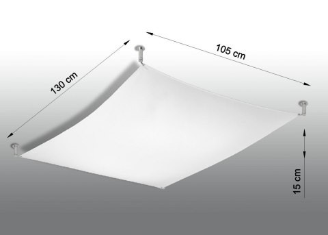 Plafon LUNA 3 biały