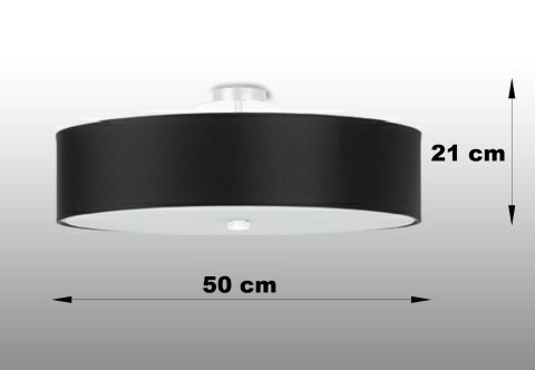 Plafon SKALA 50 czarny