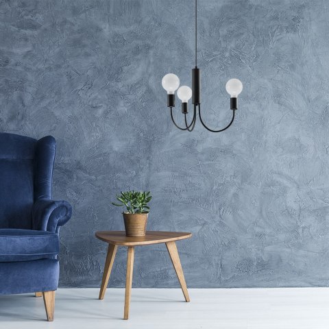 Żyrandol PICCOLO 3 czarny