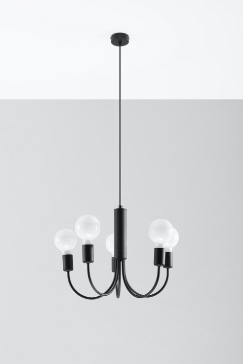 Żyrandol PICCOLO 5 czarny