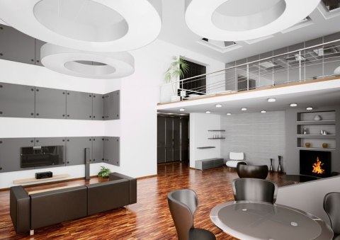 Żyrandol SATURNO SLIM 50 biały